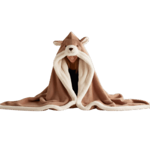 Cozy Animal Hooded Blanket